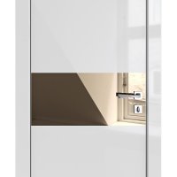 ШИ дверь DO-601 Серый глянец/зеркало Бронза