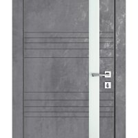 Дверь межкомнатная DO-514 Бетон темный/Снег