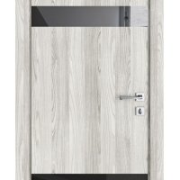 ШИ дверь DO-602 Айс/стекло Черное