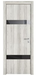 ШИ дверь DO-602 Айс/стекло Черное
