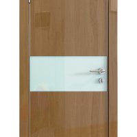 Дверь межкомнатная DO-501 Анегри темный/стекло Белое