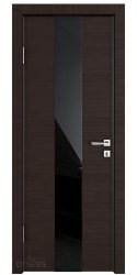 Дверь DO-510 Венге горизонтальный/стекло Черное