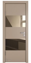 ШИ дверь DO-608 Латте софт/зеркало Бронза