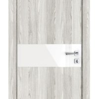 ШИ дверь DO-609 Айс/стекло Белое