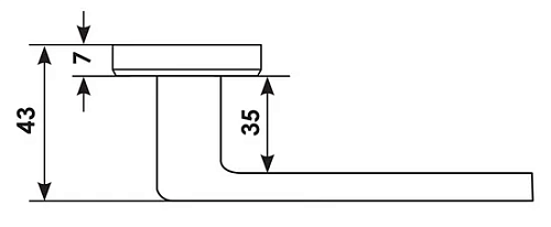 Дверная ручка HORIZONT-S5 CSA