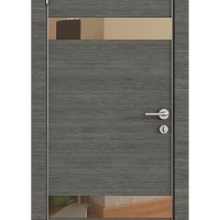ШИ дверь DO-602 Ольха темная/зеркало Бронза