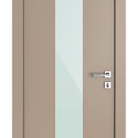 Дверь межкомнатная DO-510 Латте софт/стекло Белое