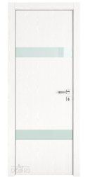 Дверь межкомнатная DO-502 Жемчуг/стекло Белое