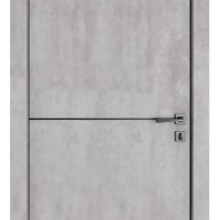 ШИ дверь DG-622 Бетон светлый/молдинг черный