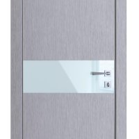 ШИ дверь DO-609 Металлик/стекло Белое