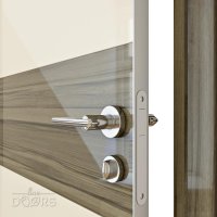 Дверь DO-501 Ваниль глянец/стекло Сосна Скидка 50 %!