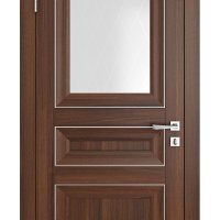 Дверь межкомнатная DO-PG4 Орех тисненый/Ромб