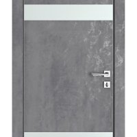 Дверь межкомнатная DO-502 Бетон темный/Снег