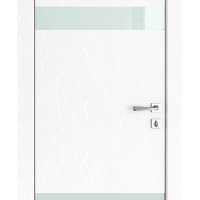 ШИ дверь DO-602 Жемчуг/стекло Белое