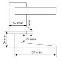 Дверная ручка MH-54-S6 BL