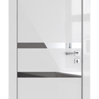 ШИ дверь DO-613 Серый глянец/Зеркало