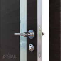 ШИ дверь DO-607 Венге горизонтальный/стекло Белое