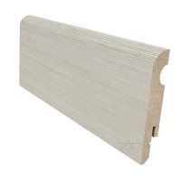 Плинтус Белая лиственница ПВХ