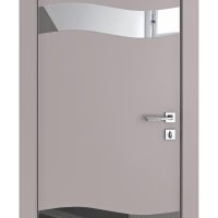 ШИ дверь DO-603 Серый бархат/Зеркало