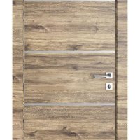 Дверь межкомнатная DG-505 Лофт светлый/молдинги светлые