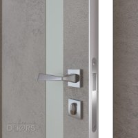 Дверь межкомнатная DO-507 Бетон светлый/Снег