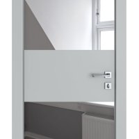 Дверь межкомнатная DO-508 Силк маус/Зеркало