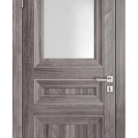 Дверь межкомнатная DO-PG4 Орех седой темный/Ромб