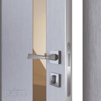 Дверь межкомнатная DO-507 Металлик/зеркало Бронза