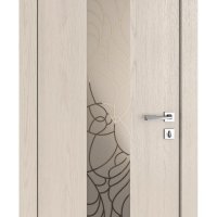 Дверь межкомнатная DO-510 Ясень капучино/вставка Веста