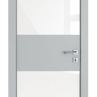 Дверь межкомнатная DO-508 Силк маус/стекло Белое