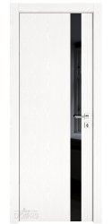 Дверь межкомнатная DO-507 Жемчуг/стекло Черное