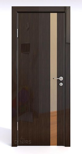 Дверь DO-507 Венге глянец/зеркало Бронза Скидка 50 %!
