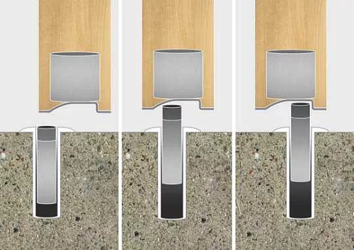 Упор магнитный автоматический скрытый FANTOM PREMIUM FNT0009