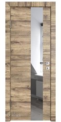ШИ дверь DO-604 Лофт светлый/Зеркало