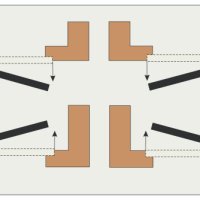 Петля стальная разъемная с короной MS 100X70X2.5 R SG