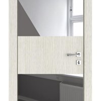 ШИ дверь DO-608 Белая лиственница/Зеркало