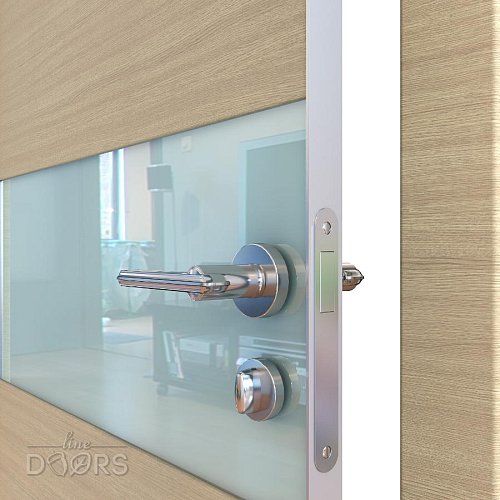 Дверь межкомнатная DO-501 Неаполь/стекло Белое