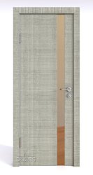 ШИ дверь DO-607 Серый дуб/зеркало Бронза