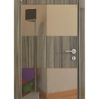 Дверь межкомнатная DO-508 Сосна глянец/зеркало Бронза