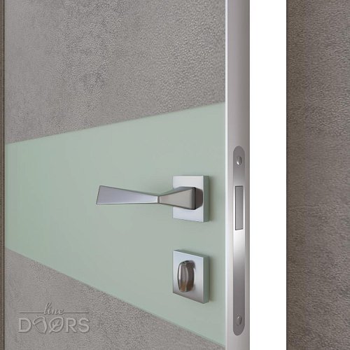 Дверь межкомнатная DO-509 Бетон светлый/Снег