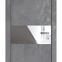 Дверь межкомнатная DO-501 Бетон темный/Зеркало