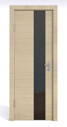 Дверь DO-504 Неаполь/стекло Черное Скидка 50 %!