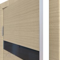 Дверь межкомнатная DO-502 Неаполь/стекло Черное