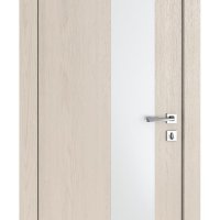 Дверь межкомнатная DO-504 Ясень капучино/Снег