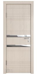 Дверь межкомнатная DO-515 Ясень капучино/Зеркало