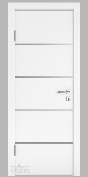ШИ дверь DG-605 Белый бархат