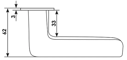 Дверная ручка NC-8-S CRO