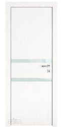 Дверь межкомнатная DO-513 Жемчуг/стекло Белое