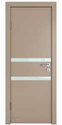 Дверь межкомнатная DO-513 Латте софт/стекло Белое