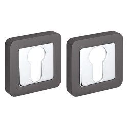 Накладка Fuaro (Фуаро) под цилиндр ET XM GR/CP-23 графит/хром